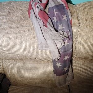 John Varvatos American flag scarf